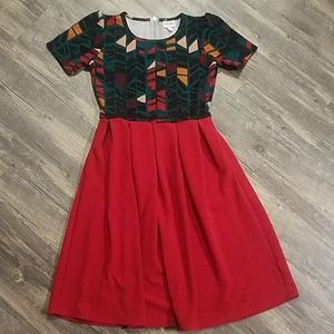 Dress - Amelia style with pockets - red